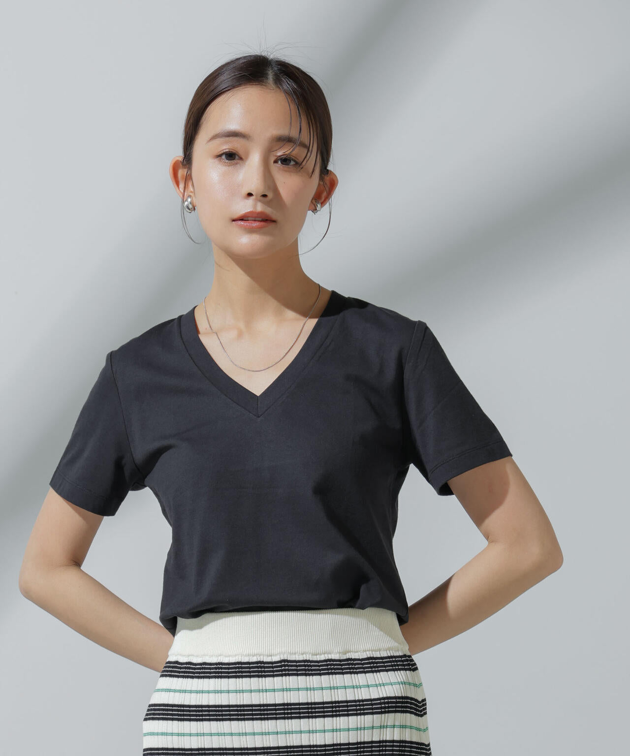 Anti Soaked(R) 汗染み防止 VネックTシャツ 6694124303