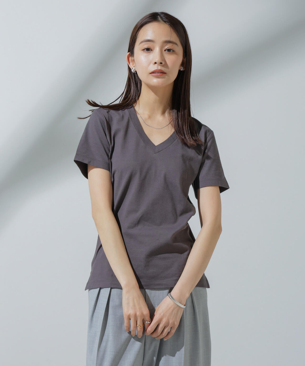 Anti Soaked(R) 汗染み防止 VネックTシャツ 6694124303