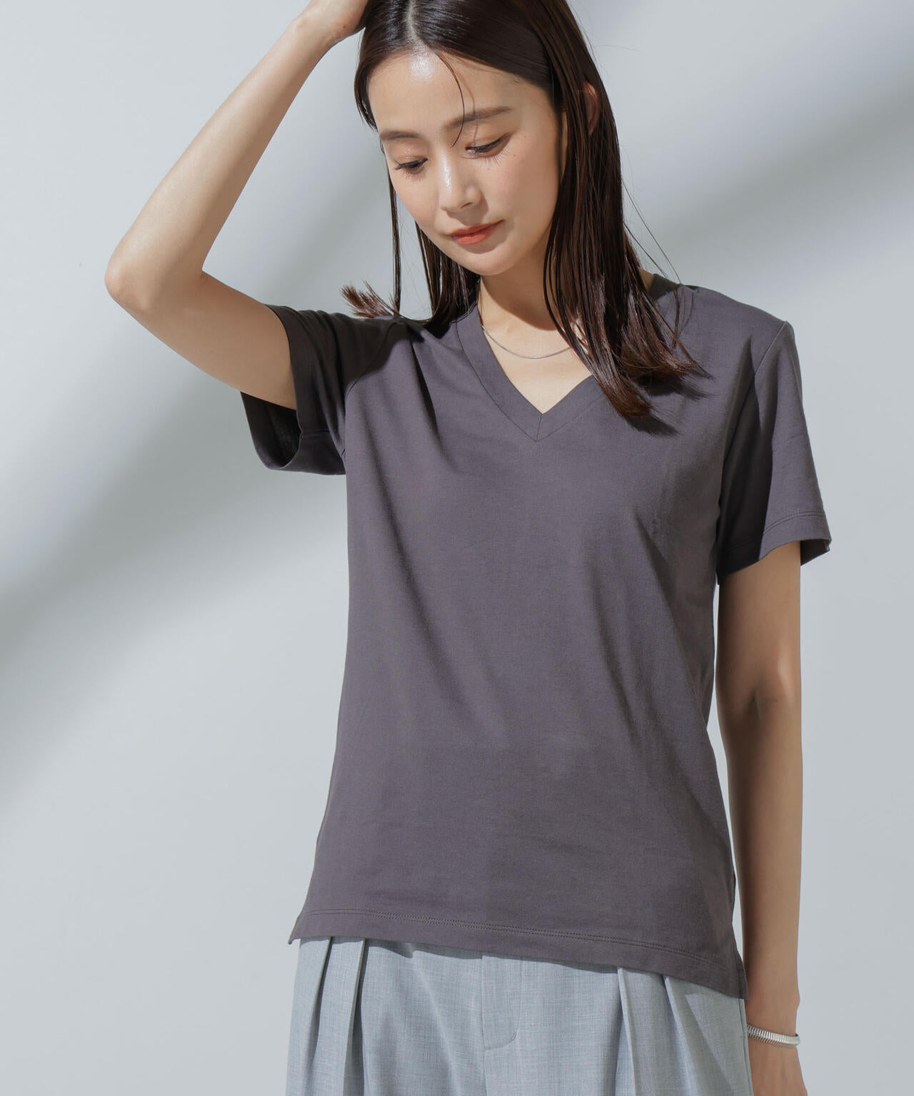 Anti Soaked(R) 汗染み防止 VネックTシャツ 6694124303