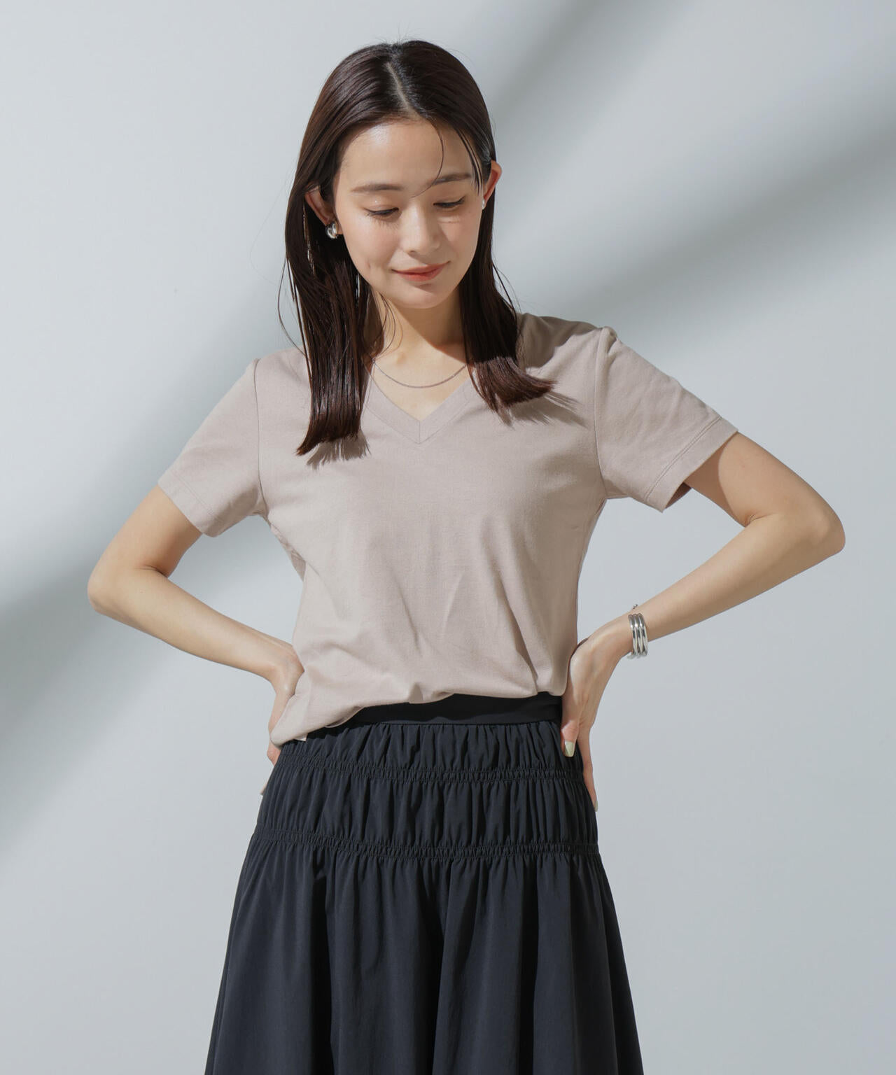 Anti Soaked(R) 汗染み防止 VネックTシャツ 6694124303
