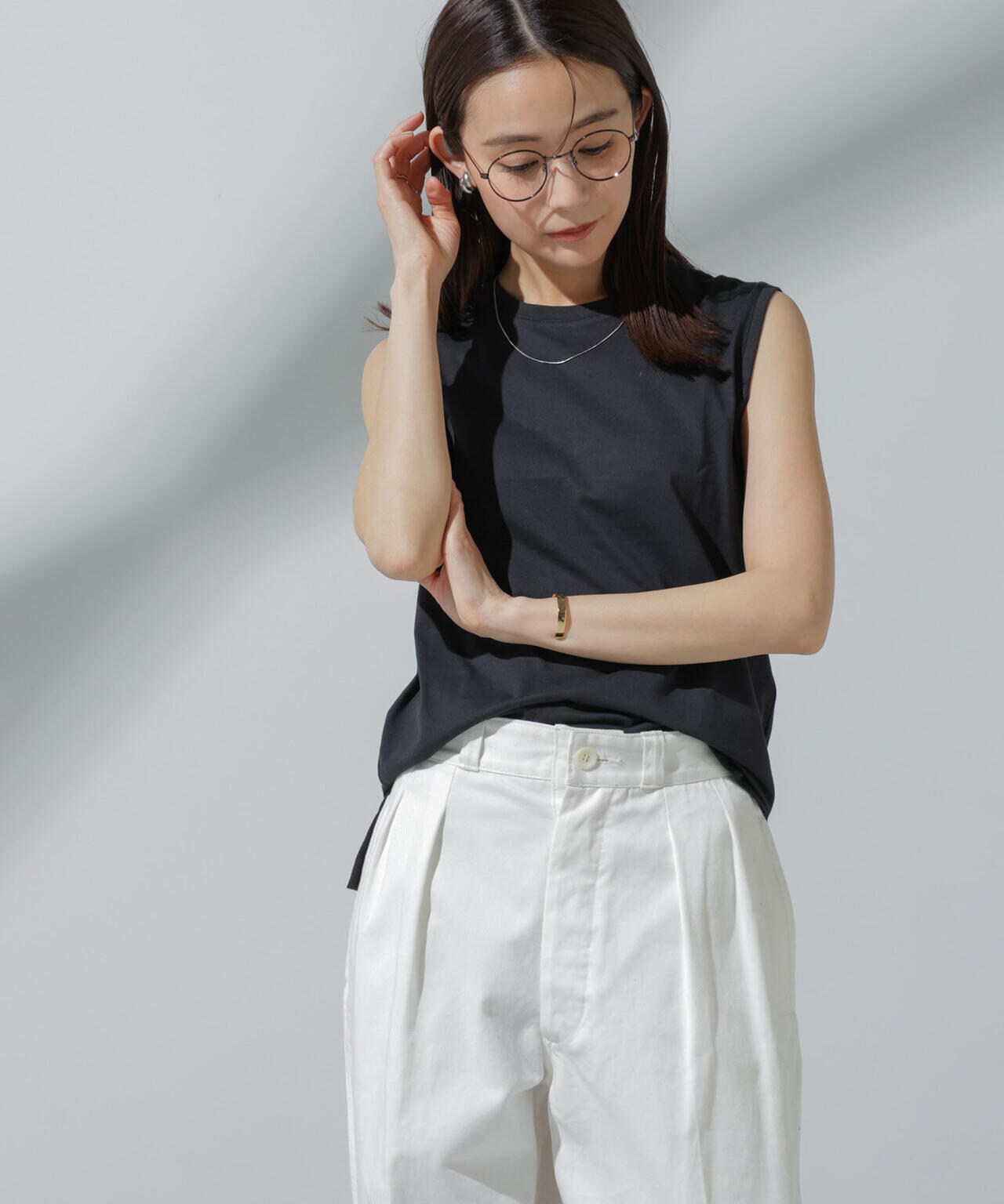 Anti Soaked(R) 汗染み防止 ノースリーブTシャツ 6694124304