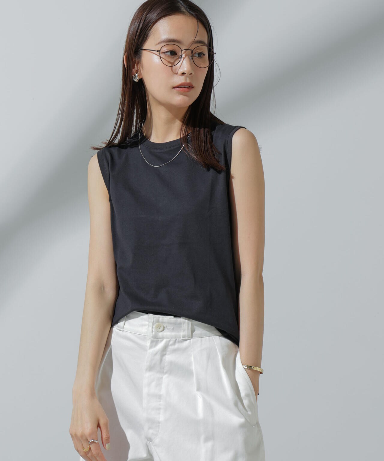 Anti Soaked(R) 汗染み防止 ノースリーブTシャツ 6694124304