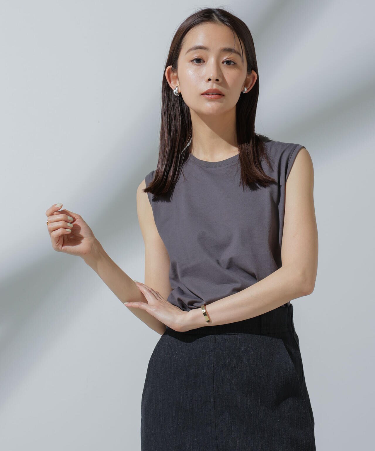 Anti Soaked(R) 汗染み防止 ノースリーブTシャツ 6694124304