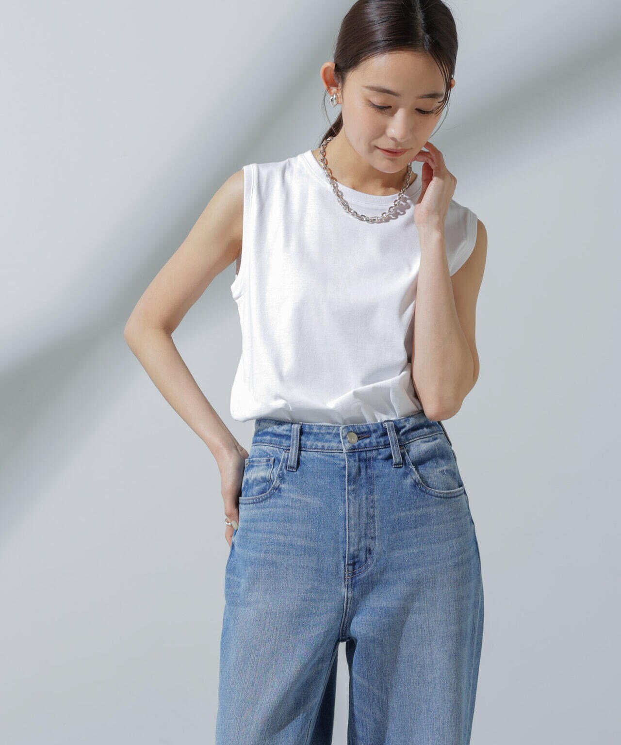 Anti Soaked(R) 汗染み防止 ノースリーブTシャツ 6694124304