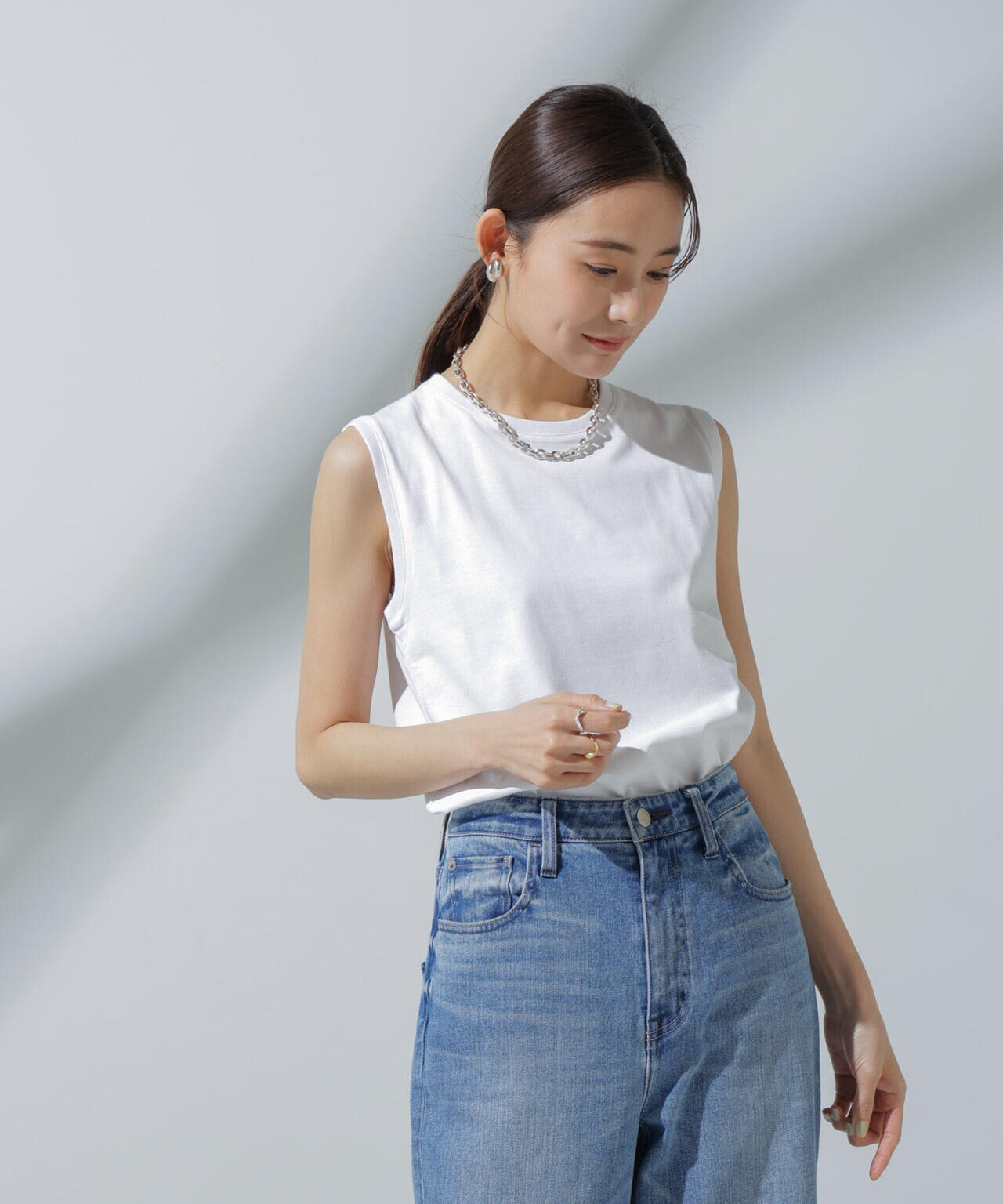 Anti Soaked(R) 汗染み防止 ノースリーブTシャツ 6694124304