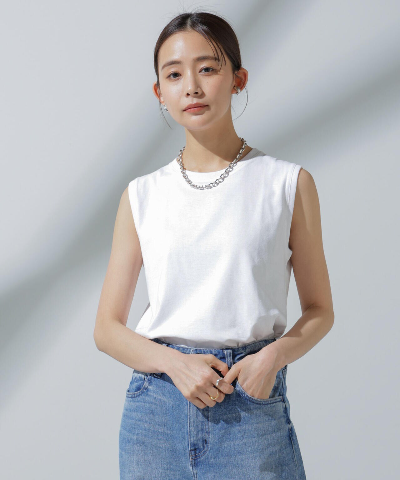 Anti Soaked(R) 汗染み防止 ノースリーブTシャツ 6694124304