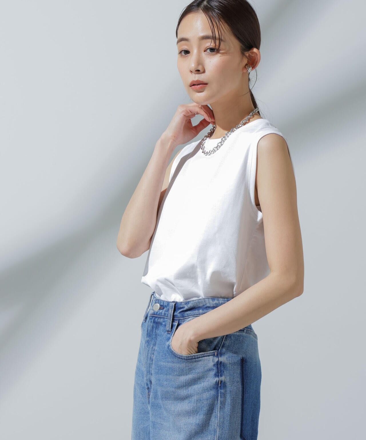 Anti Soaked(R) 汗染み防止 ノースリーブTシャツ 6694124304