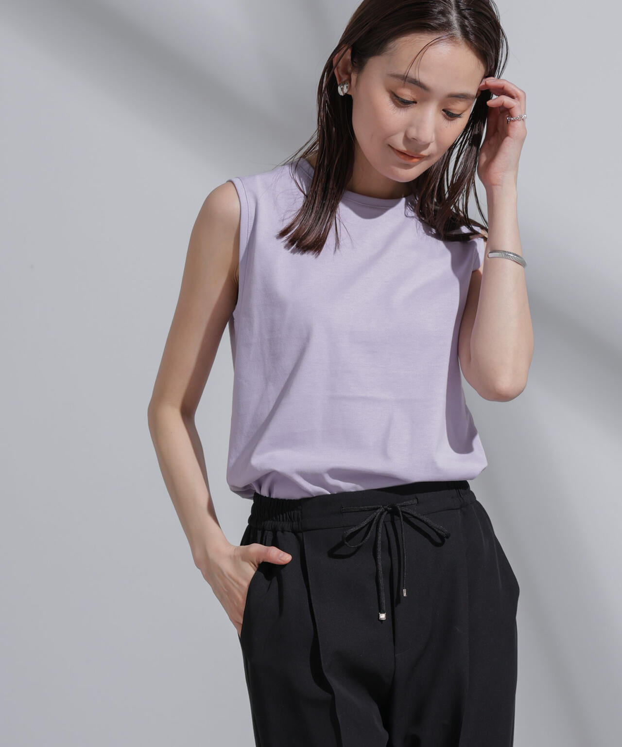 Anti Soaked(R) 汗染み防止 カラフルノースリTシャツ 6694124314