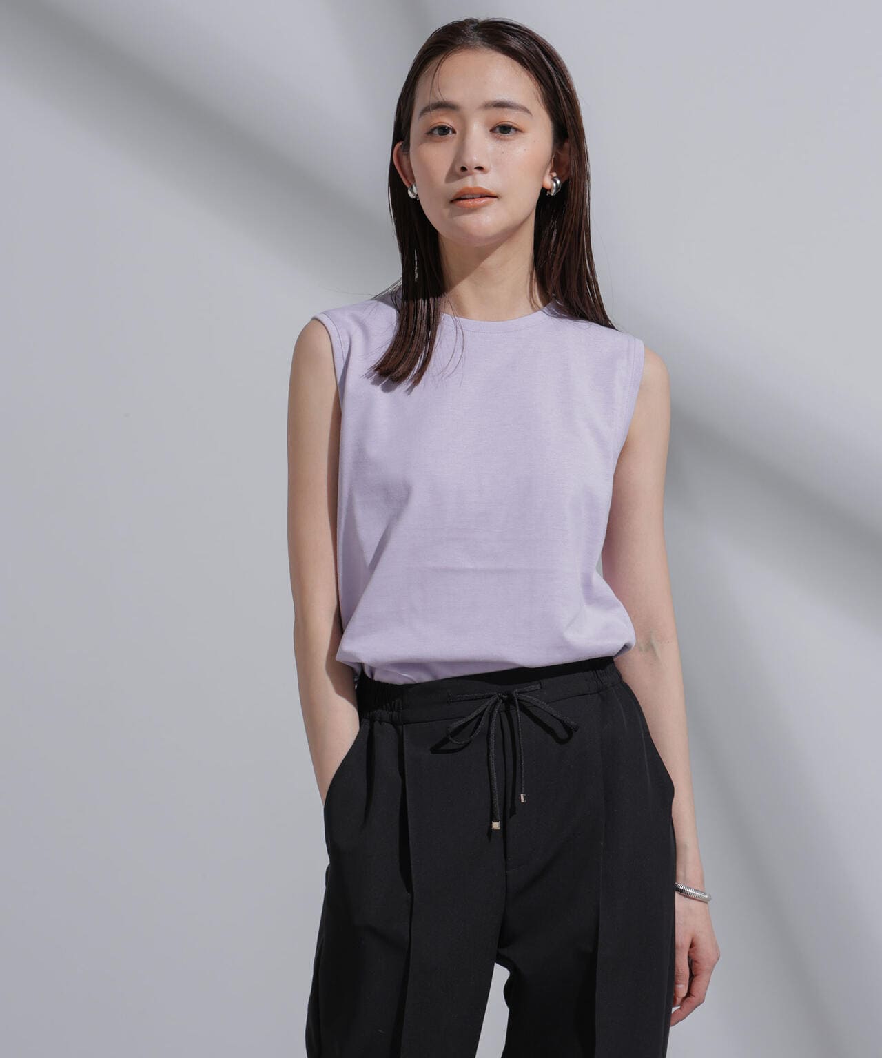 Anti Soaked(R) 汗染み防止 カラフルノースリTシャツ 6694124314