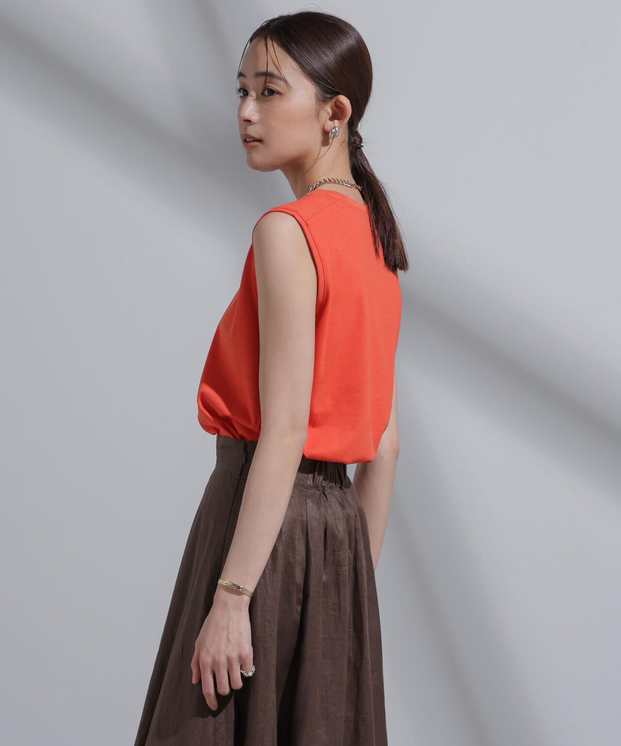 Anti Soaked(R) 汗染み防止 カラフルノースリTシャツ 6694124314