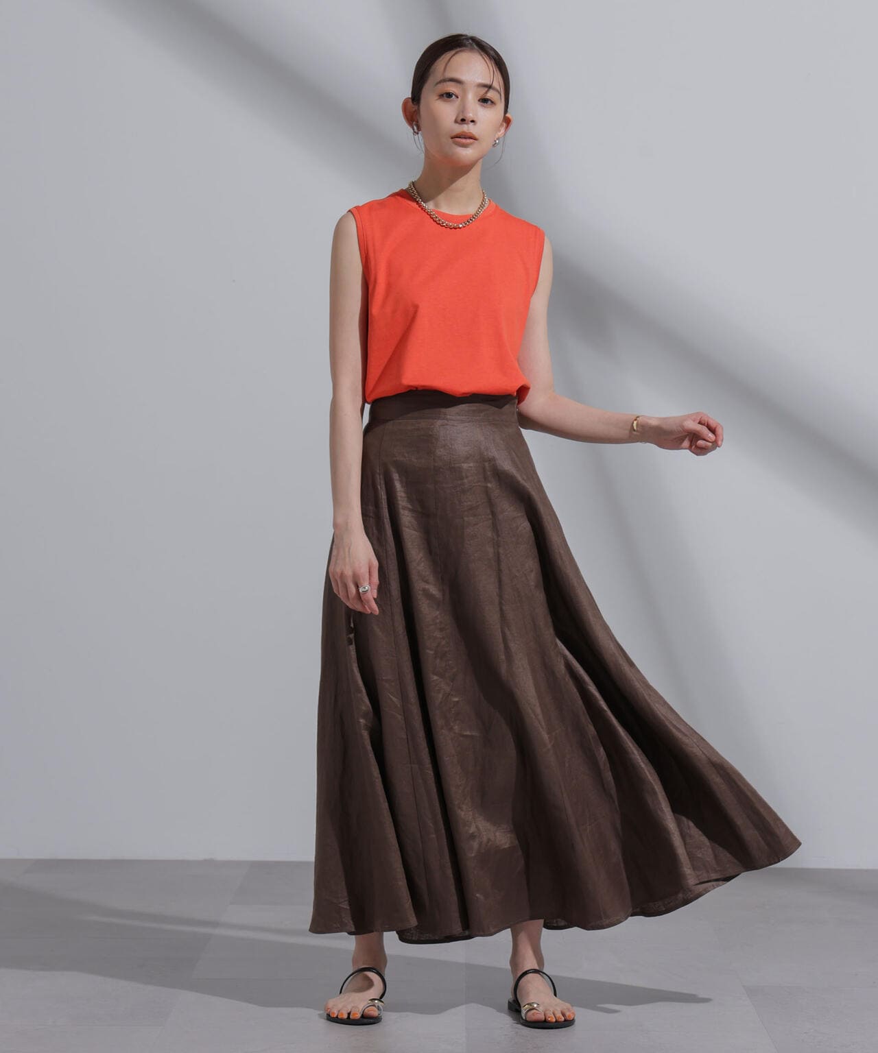 Anti Soaked(R) 汗染み防止 カラフルノースリTシャツ 6694124314