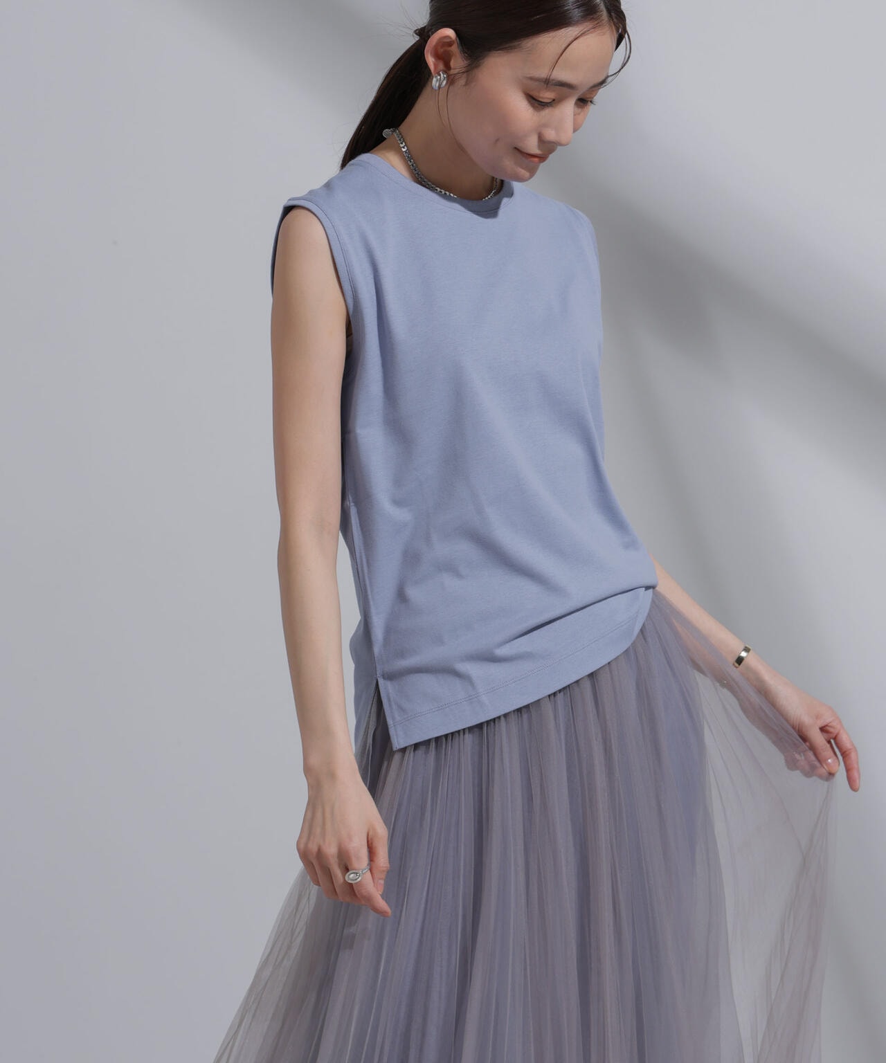 Anti Soaked(R) 汗染み防止 カラフルノースリTシャツ 6694124314