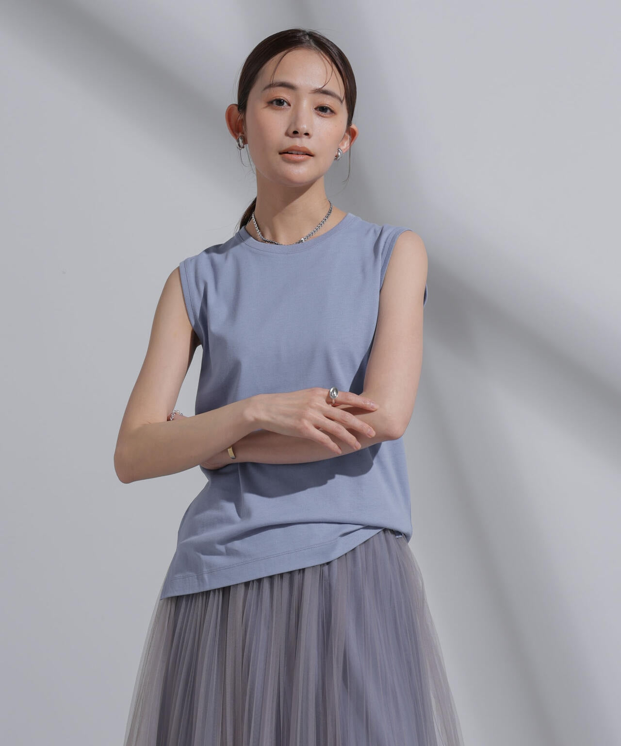 Anti Soaked(R) 汗染み防止 カラフルノースリTシャツ 6694124314