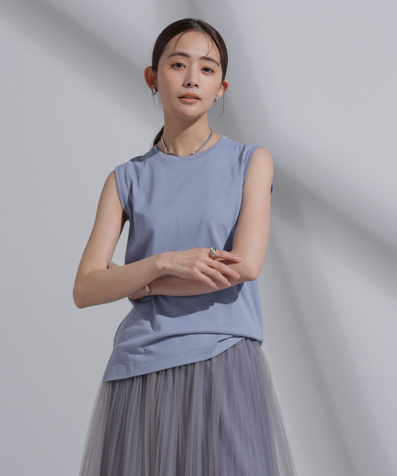 Anti Soaked(R) 汗染み防止 カラフルノースリTシャツ 6694124314