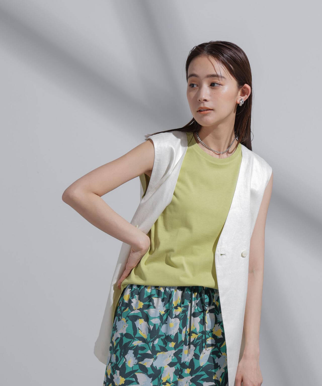 Anti Soaked(R) 汗染み防止 カラフルノースリTシャツ 6694124314