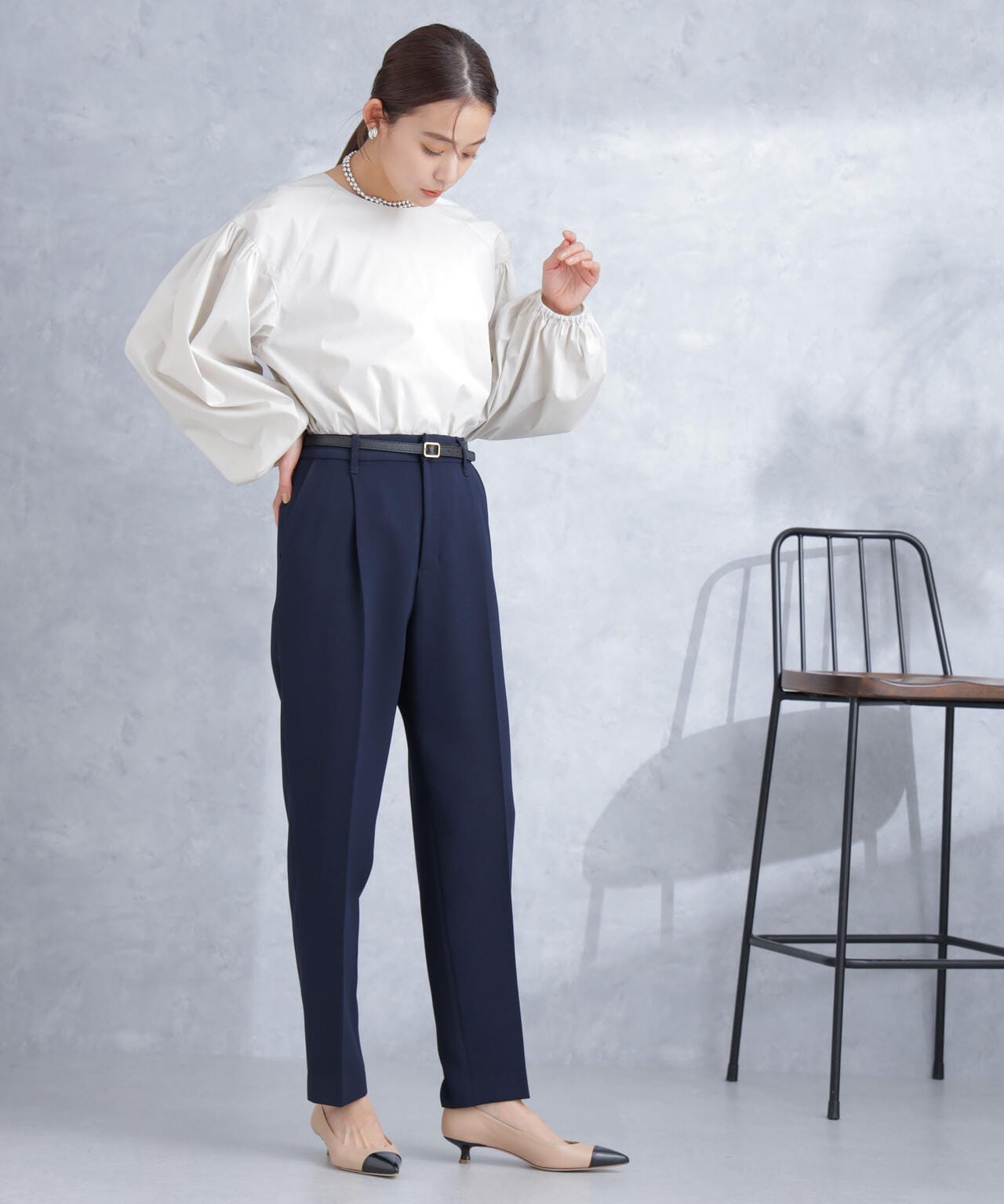 デイリーファンクション タックテーパードパンツ(セットアップ可) 6694127300