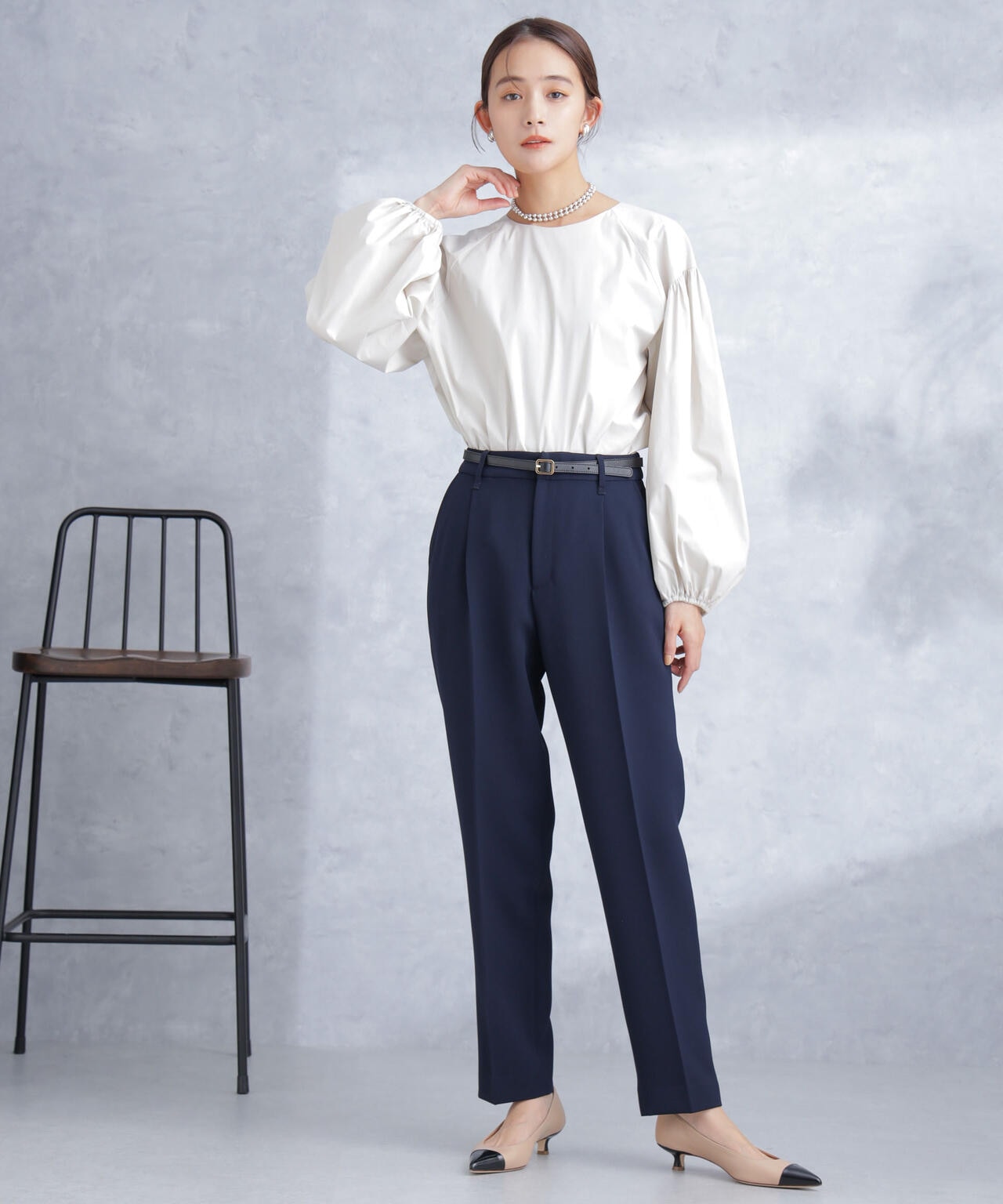 デイリーファンクション タックテーパードパンツ(セットアップ可) 6694127300