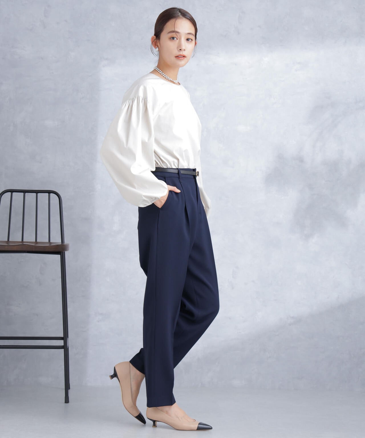 デイリーファンクション タックテーパードパンツ(セットアップ可) 6694127300