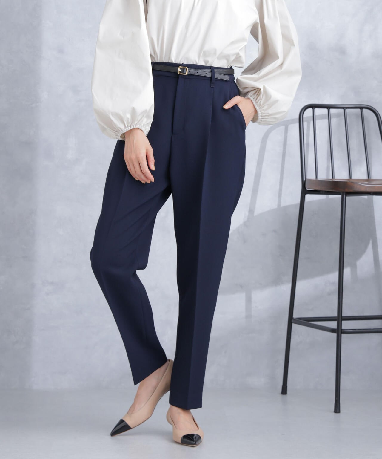 デイリーファンクション タックテーパードパンツ(セットアップ可) 6694127300