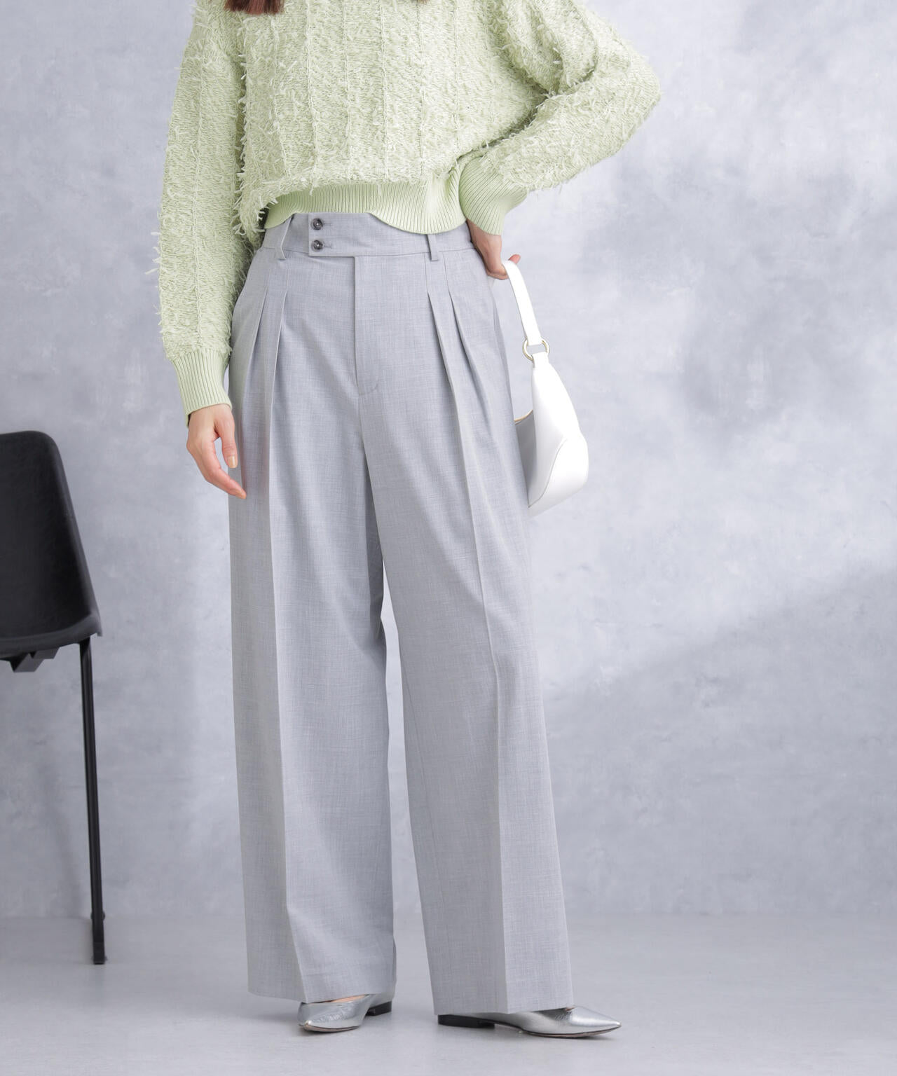 トロストレッチ2タックワイドパンツ(セットアップ可) 6694127302