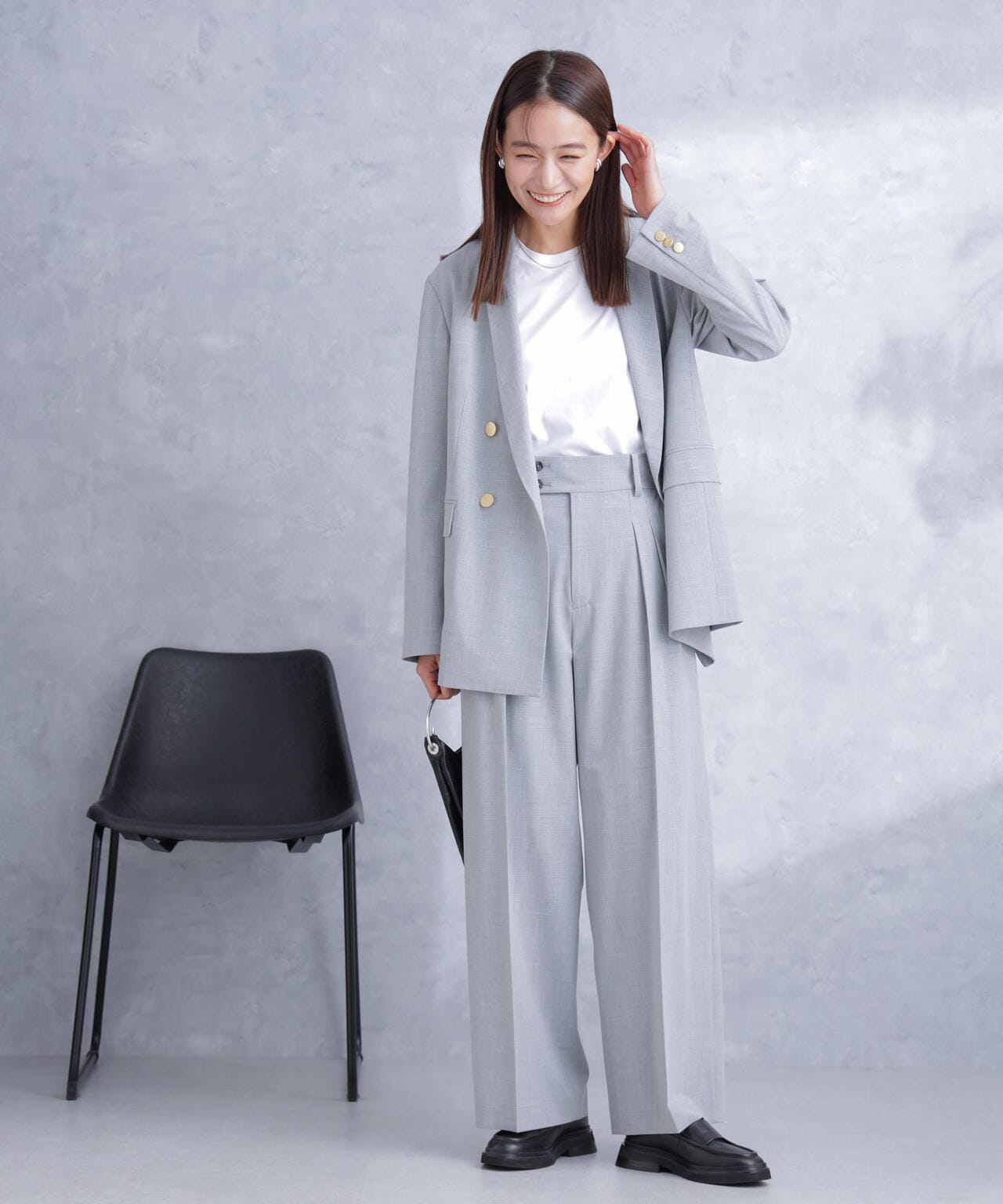 トロストレッチ2タックワイドパンツ(セットアップ可) 6694127302