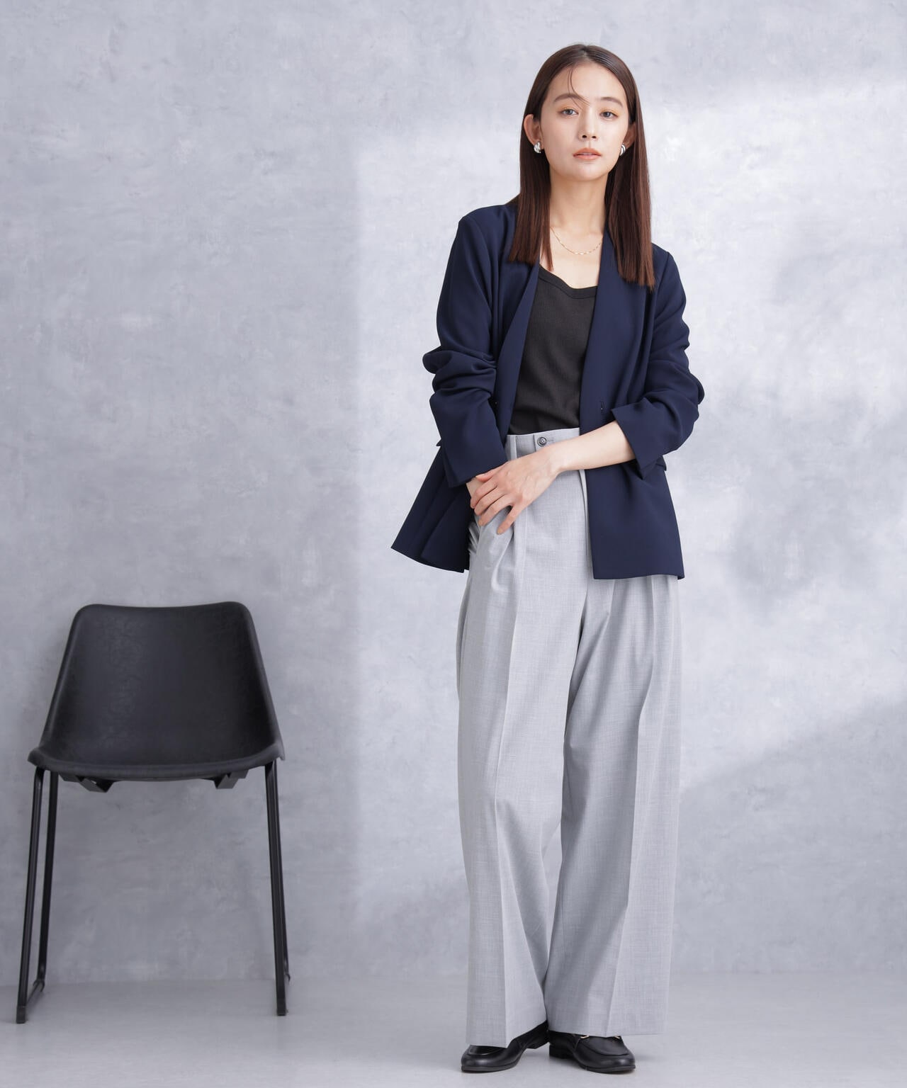 トロストレッチ2タックワイドパンツ(セットアップ可) 6694127302