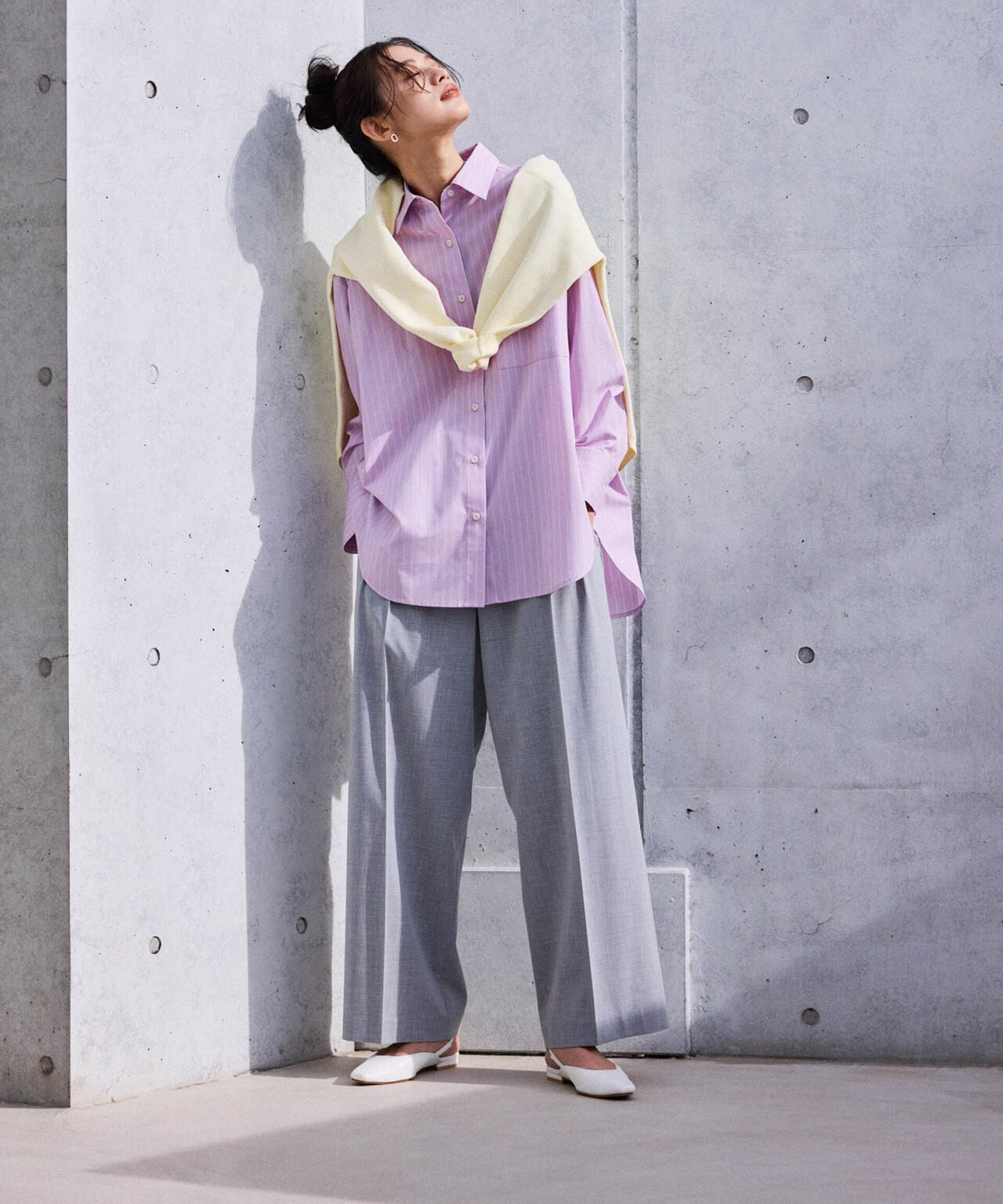 トロストレッチ2タックワイドパンツ(セットアップ可) 6694127302