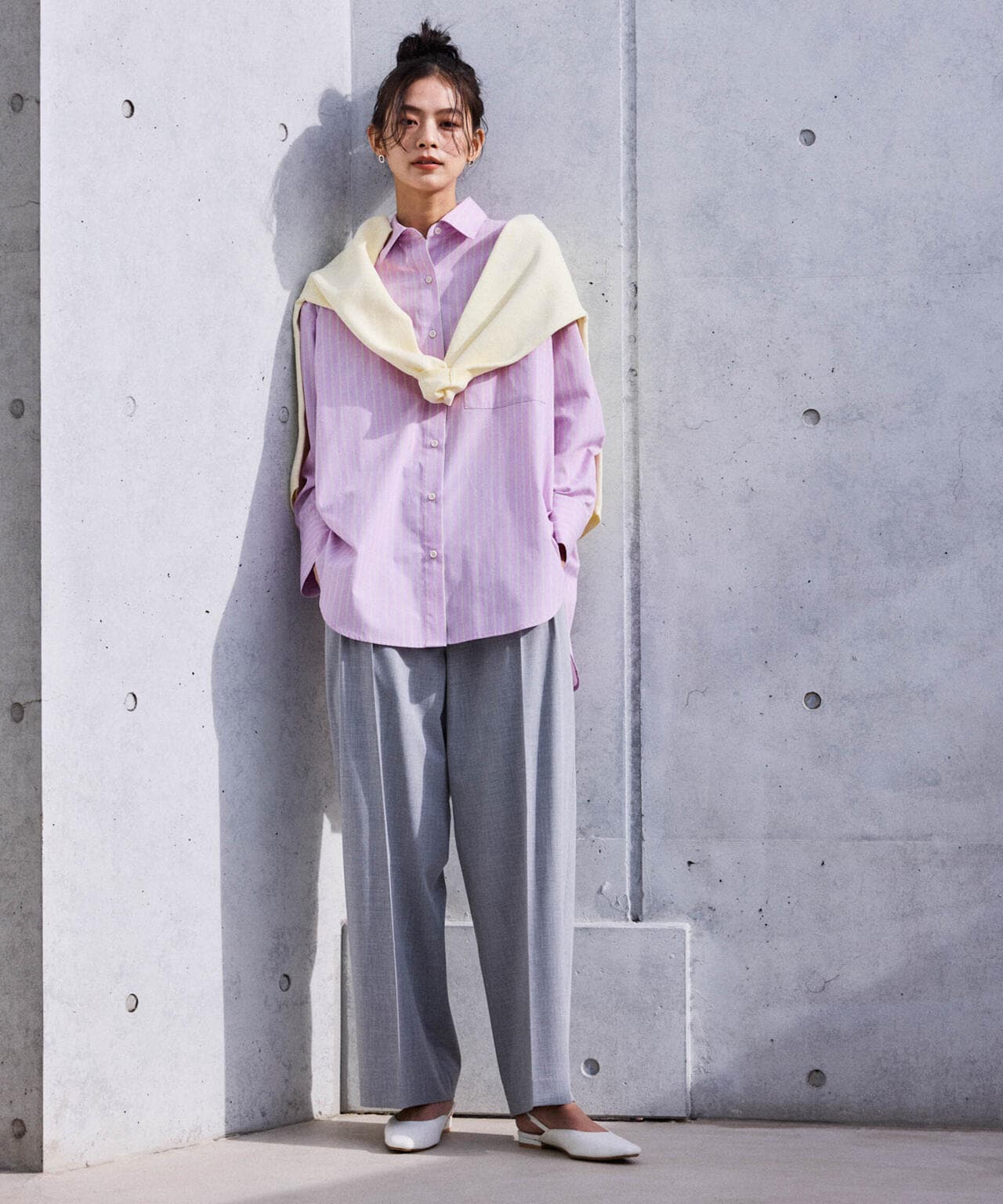 トロストレッチ2タックワイドパンツ(セットアップ可) 6694127302