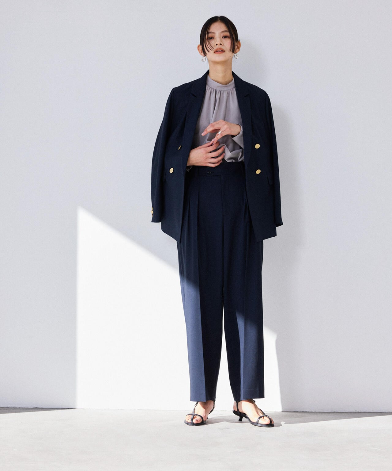 トロストレッチ2タックワイドパンツ(セットアップ可) 6694127302