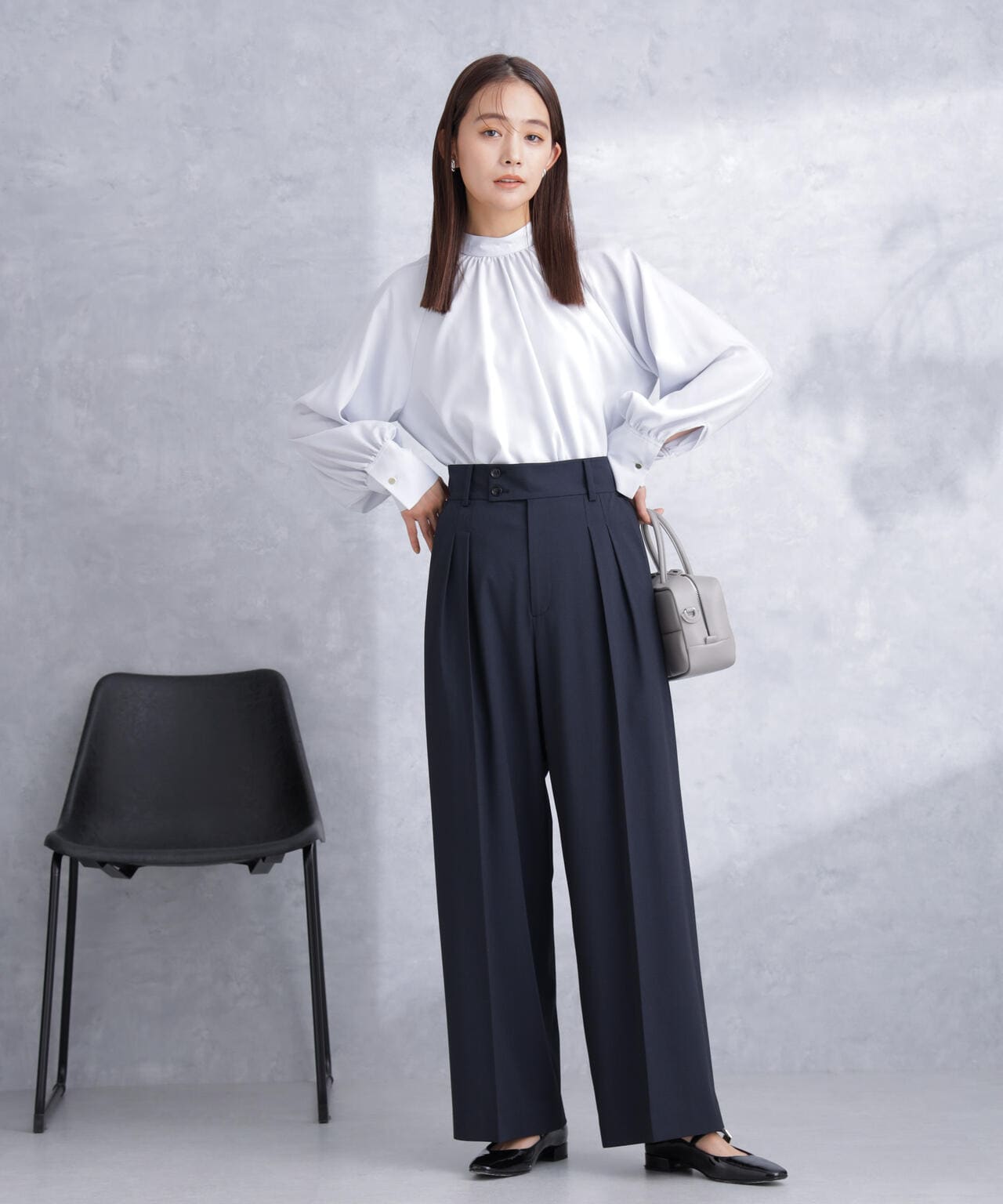 トロストレッチ2タックワイドパンツ(セットアップ可) 6694127302