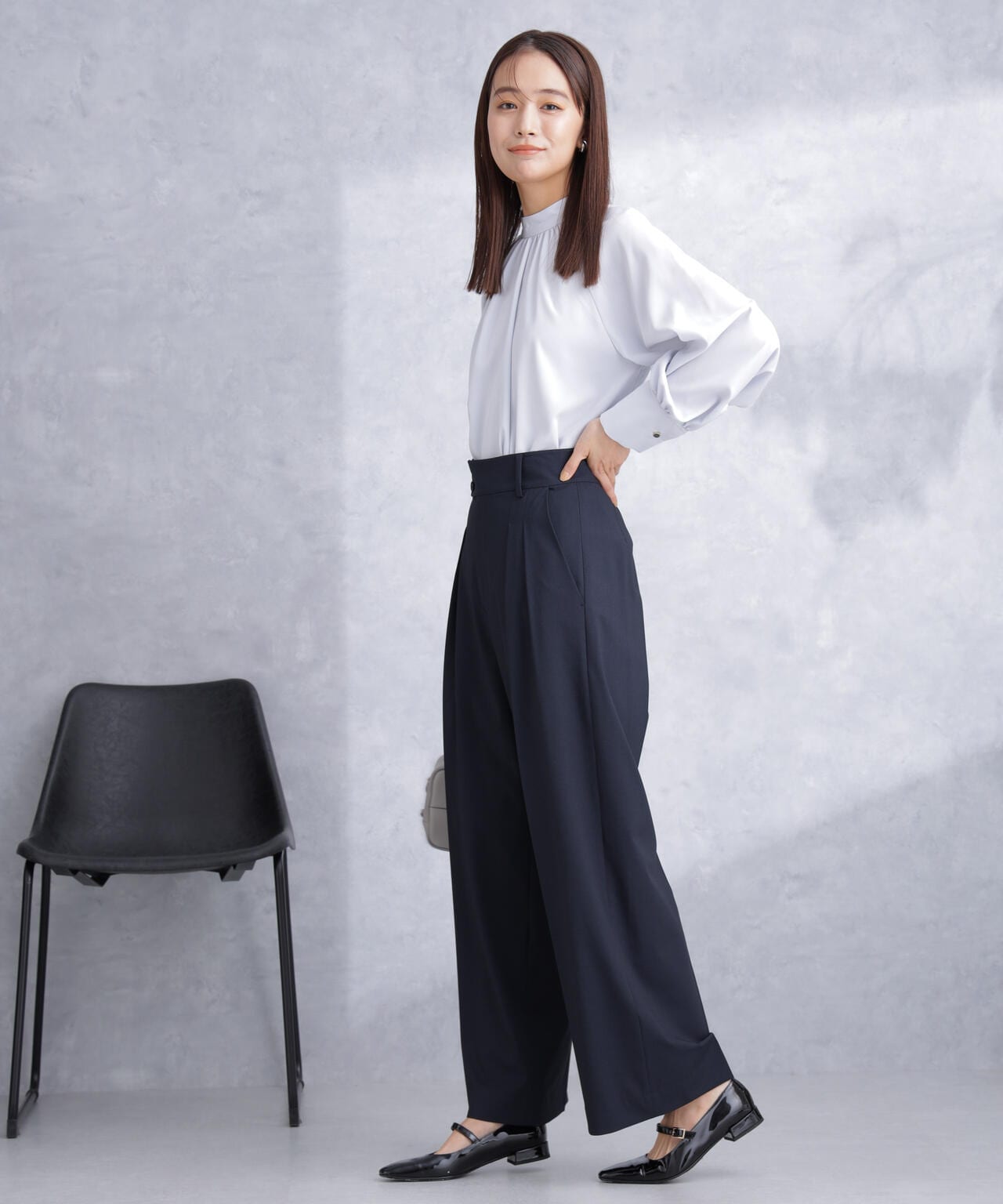 トロストレッチ2タックワイドパンツ(セットアップ可) 6694127302