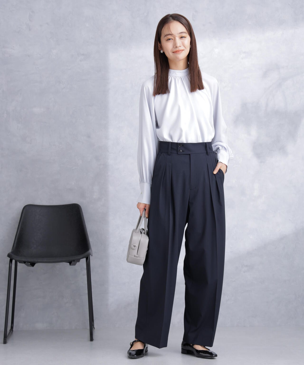 トロストレッチ2タックワイドパンツ(セットアップ可) 6694127302