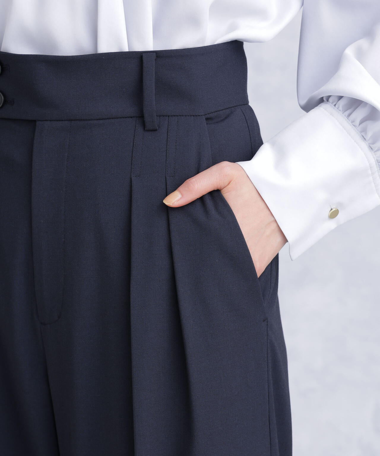 トロストレッチ2タックワイドパンツ(セットアップ可) 6694127302