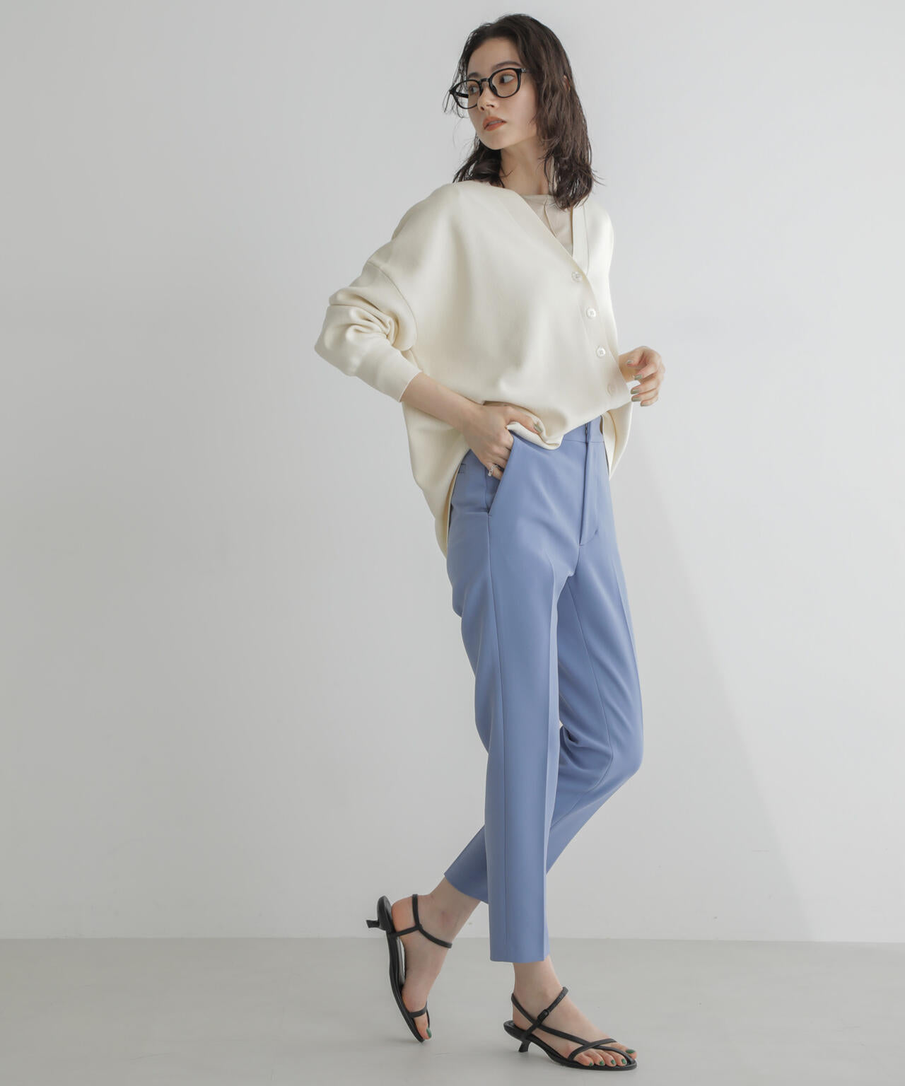 スリムテーパードパンツ 6694127306