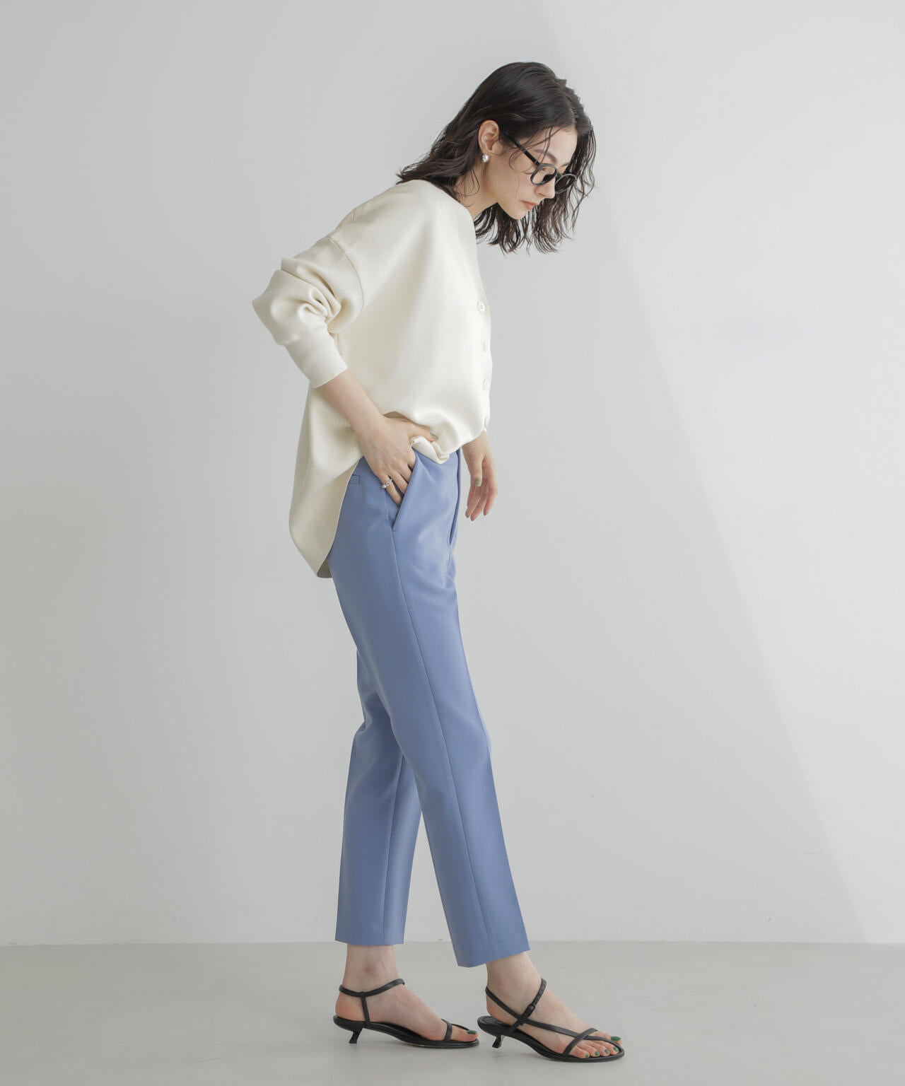 スリムテーパードパンツ 6694127306