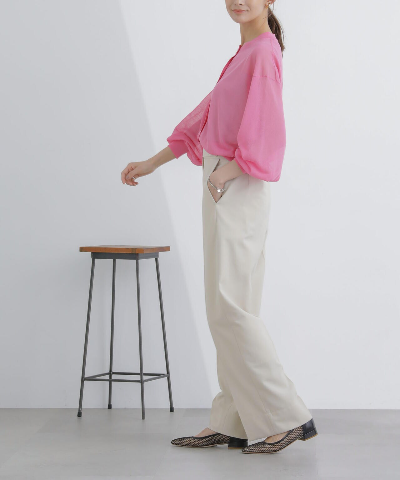 サイドボタンワイドパンツ(セットアップ対応) 6694127307