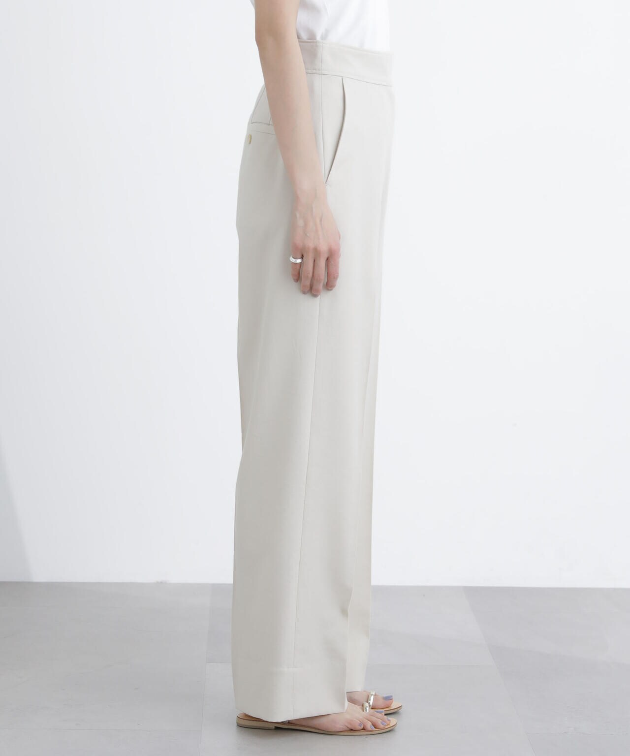 サイドボタンワイドパンツ(セットアップ対応) 6694127307