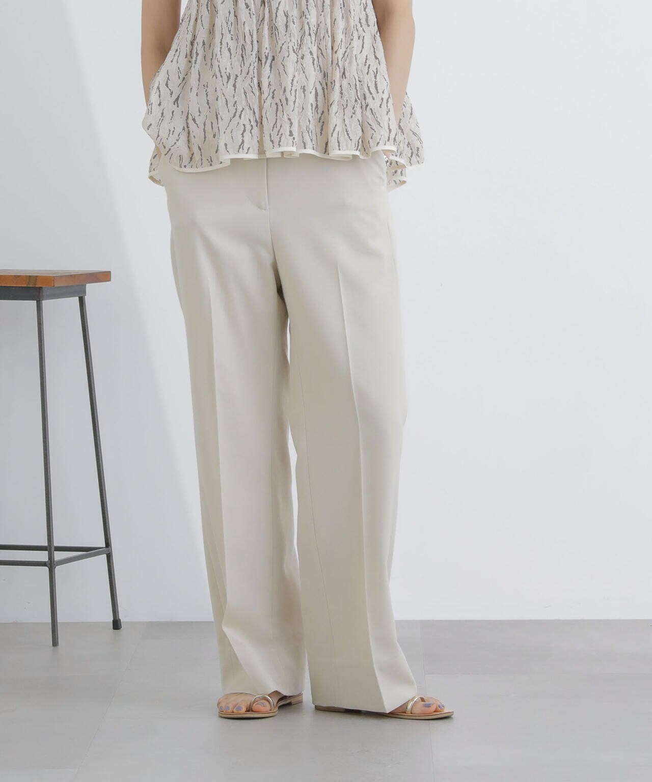 サイドボタンワイドパンツ(セットアップ対応) 6694127307