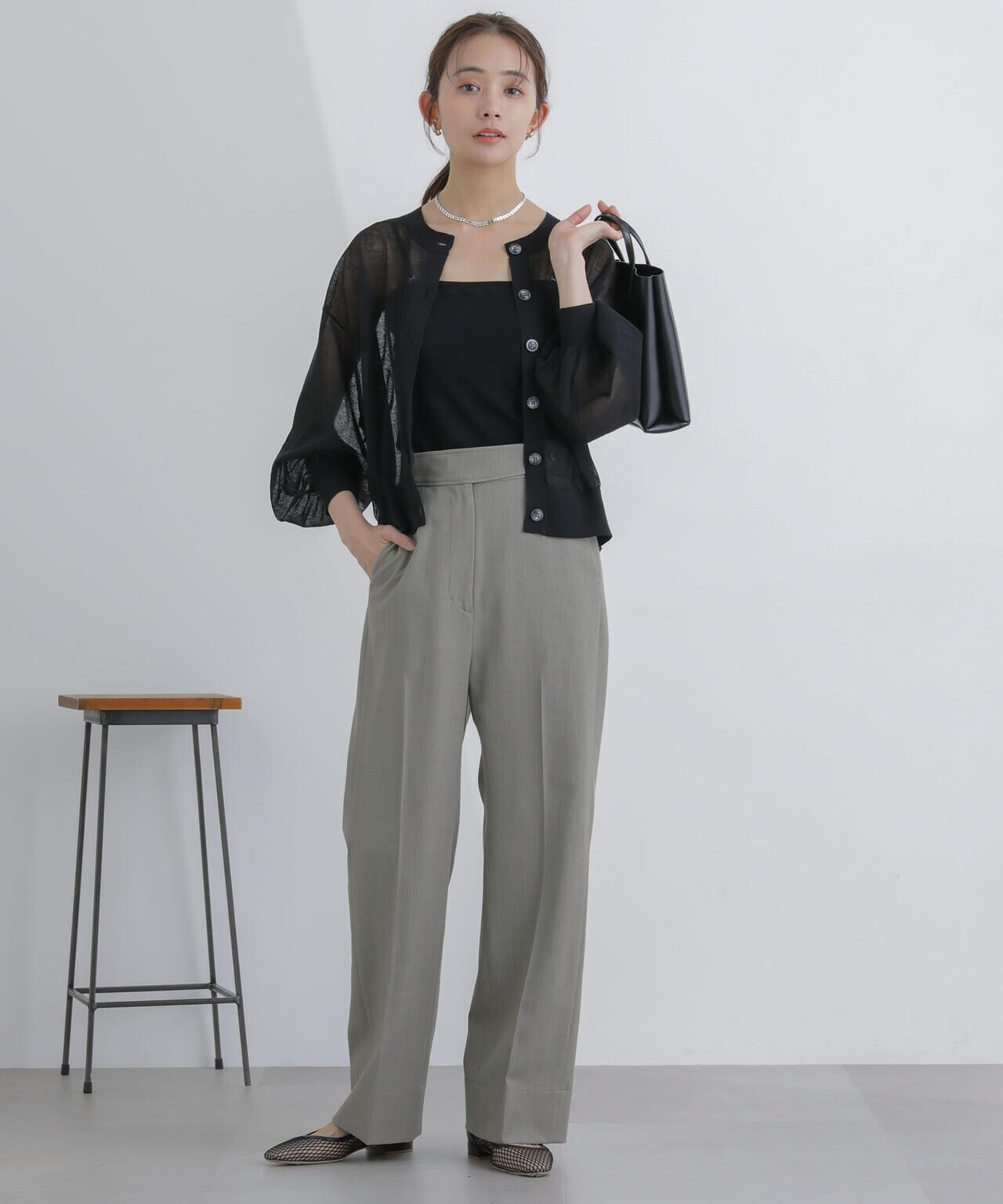 サイドボタンワイドパンツ(セットアップ対応) 6694127307