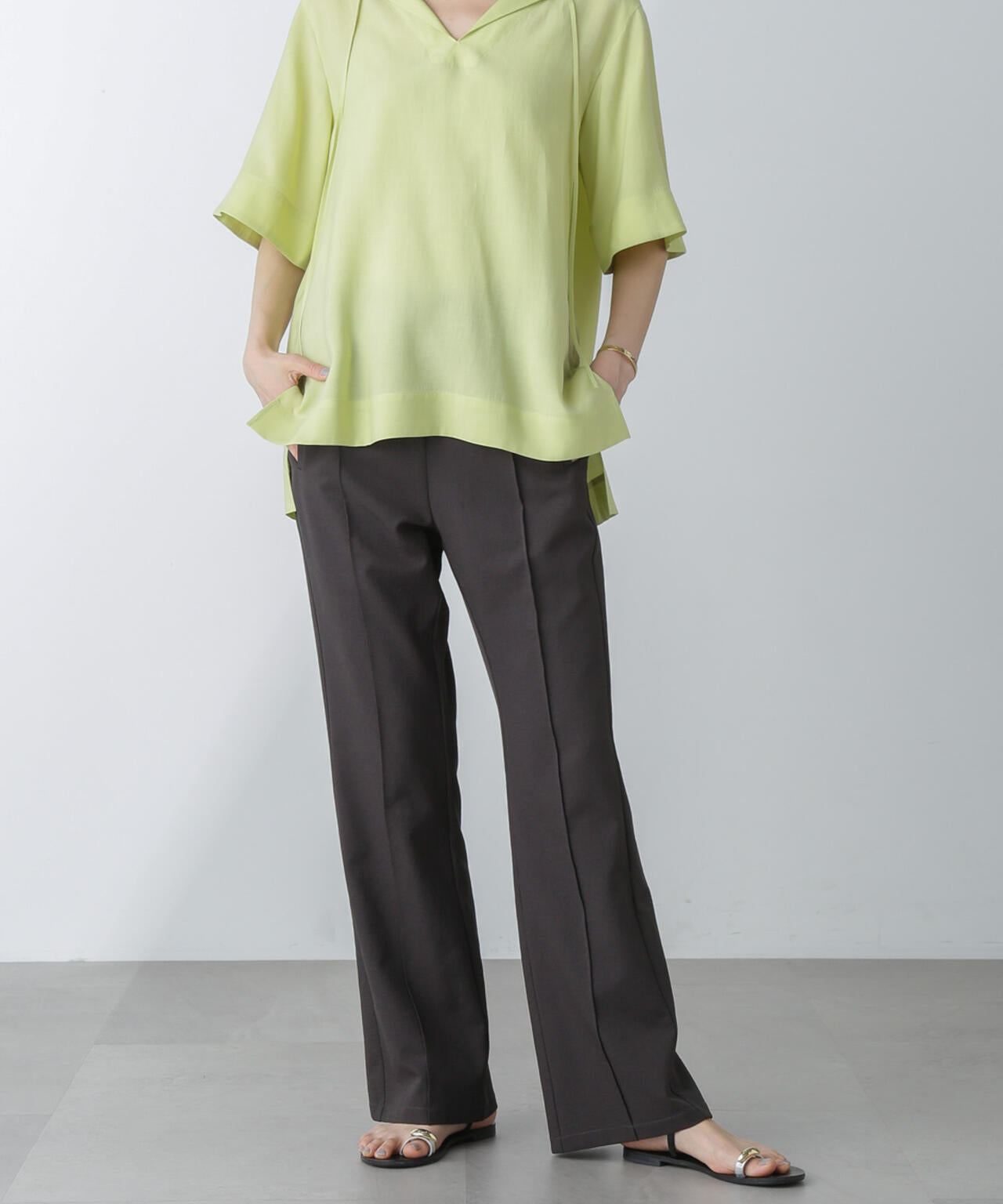 バックスリットトラックパンツ 6694127313