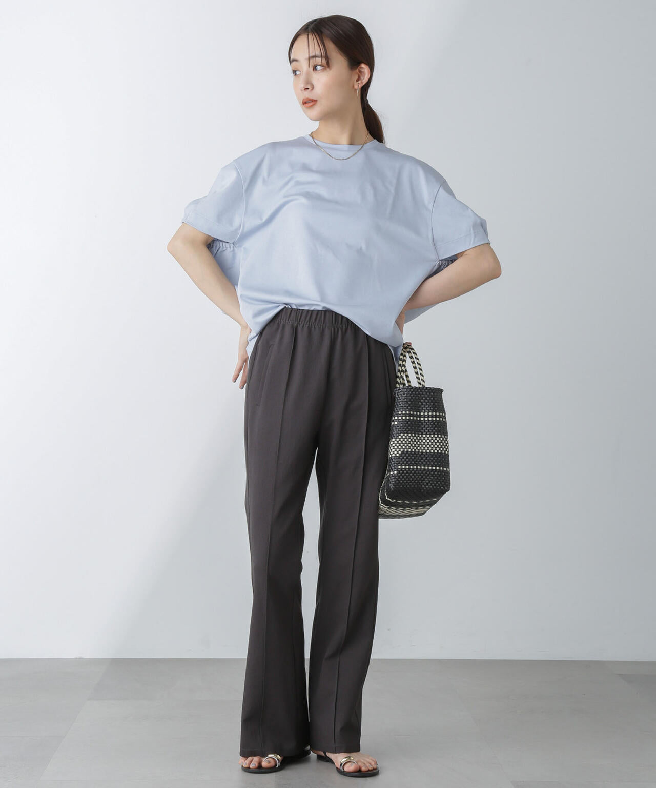 バックスリットトラックパンツ 6694127313