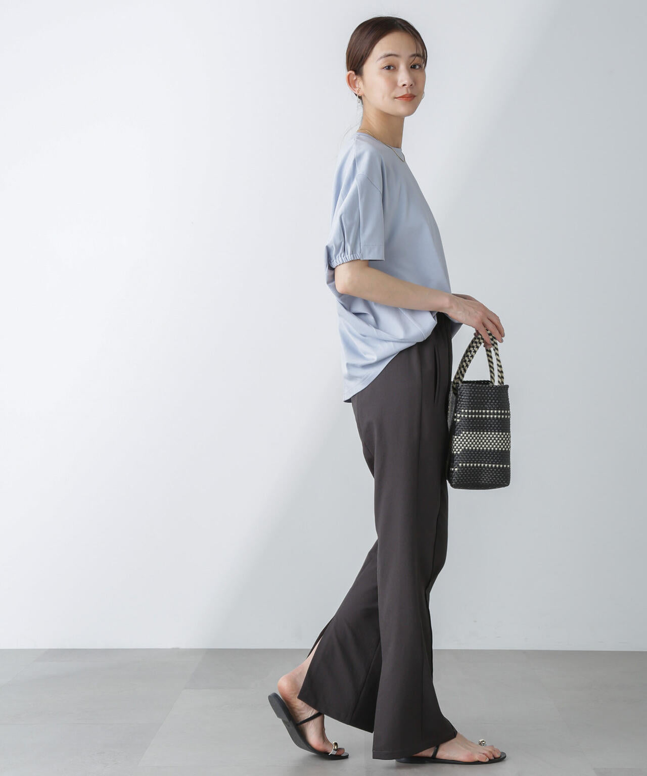 バックスリットトラックパンツ 6694127313