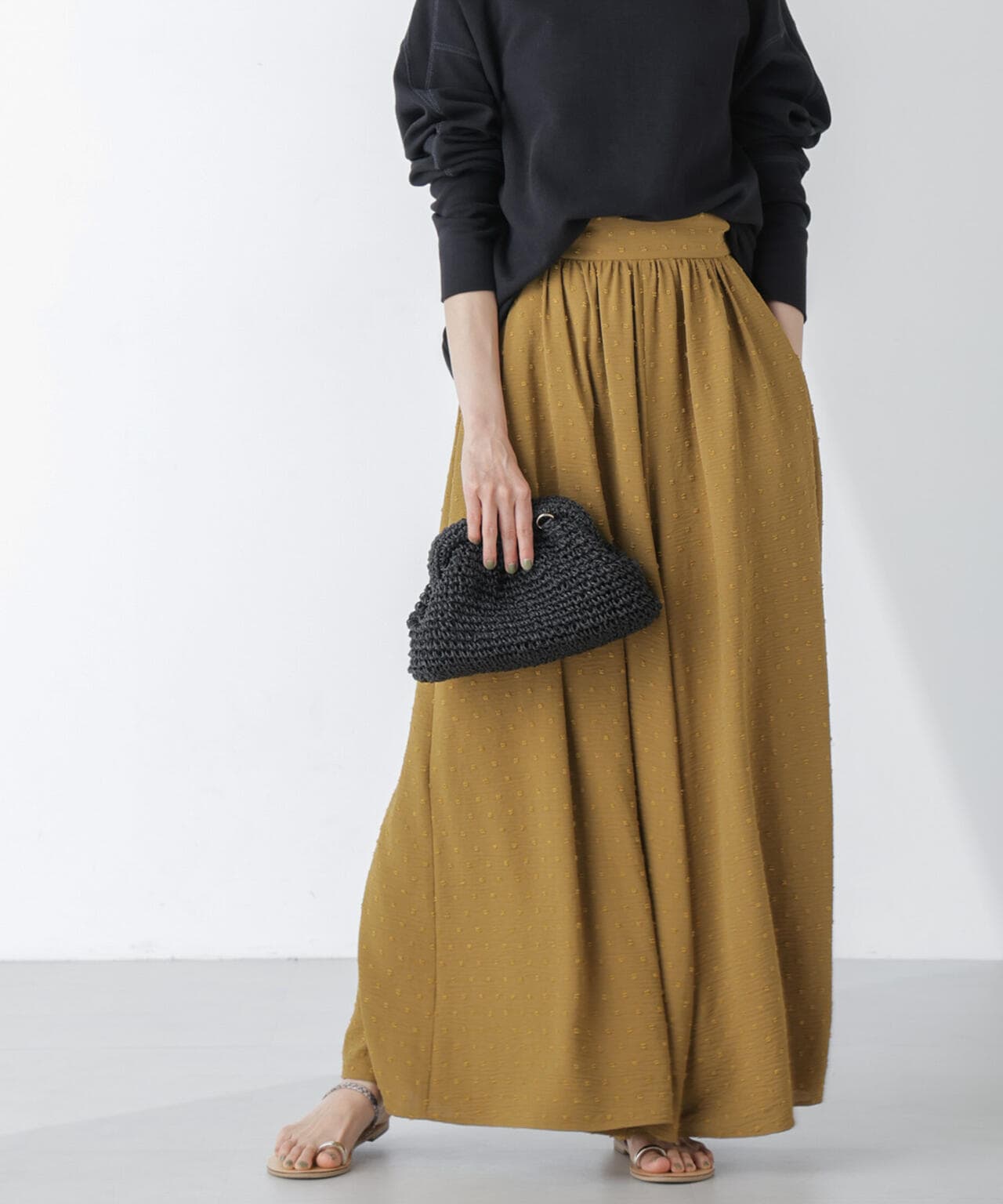 ドビードットワイドパンツ 6694127314