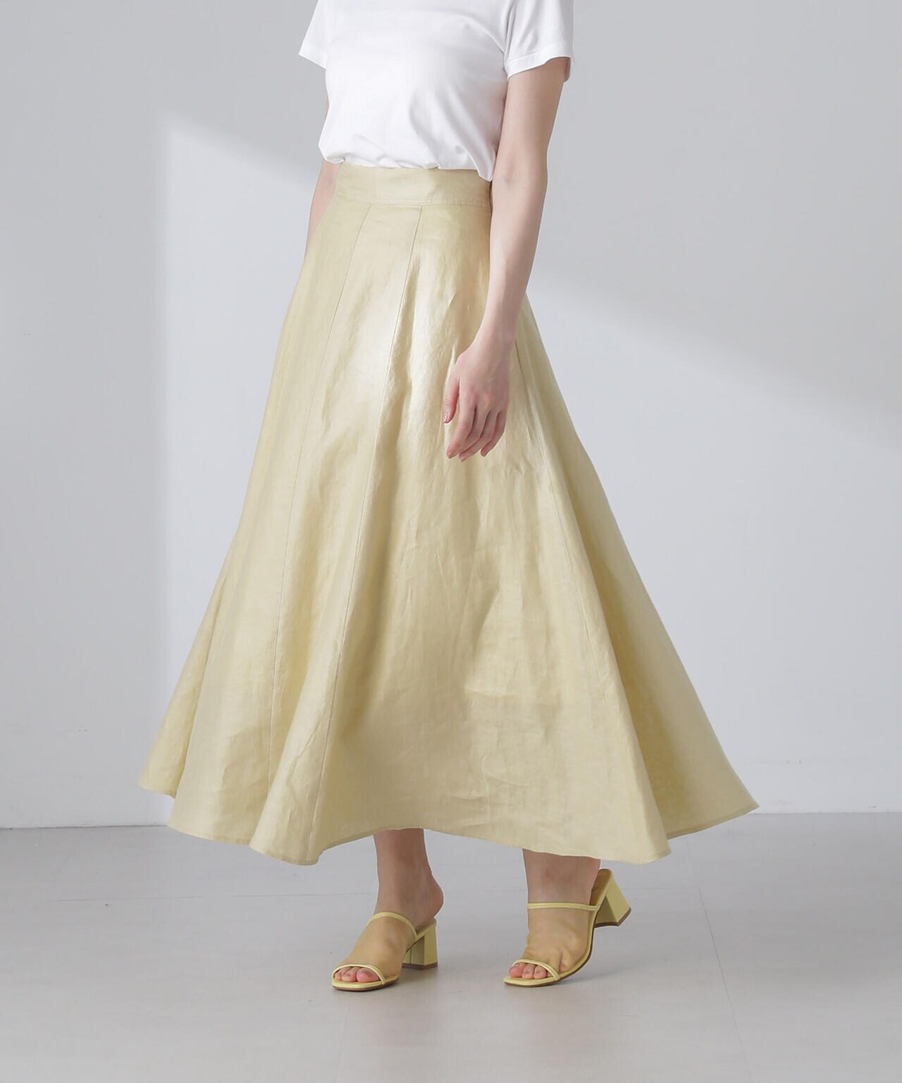 リネンフレアスカート(セットアップ可) 6694130300