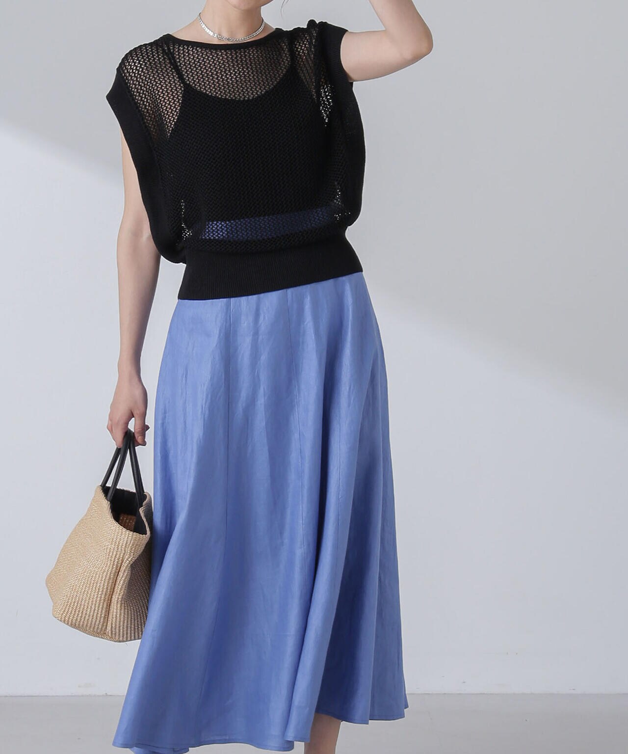 リネンフレアスカート(セットアップ可) 6694130300