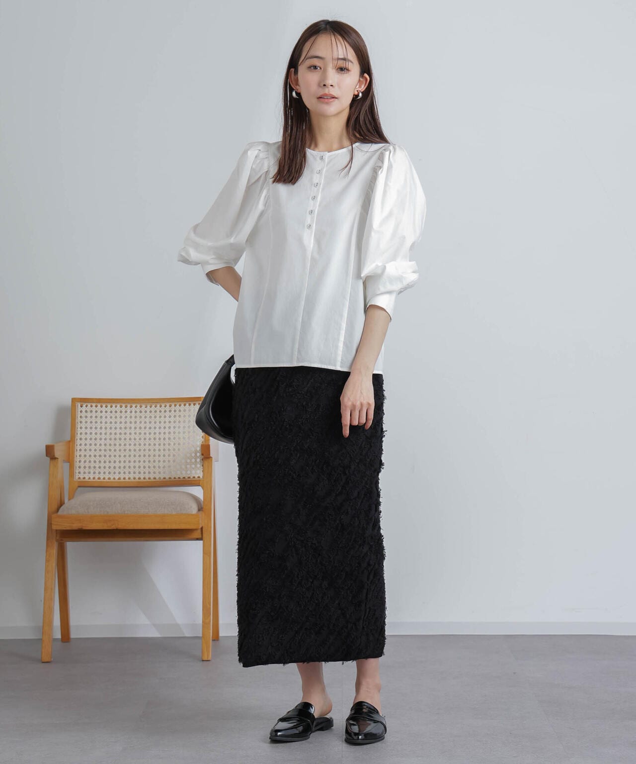 フリンジニットスカート(セットアップ可) 6694130303