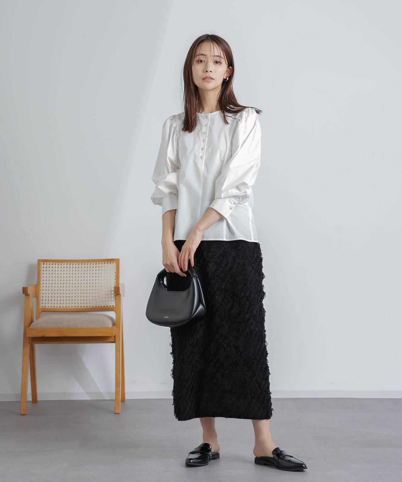 フリンジニットスカート(セットアップ可) 6694130303