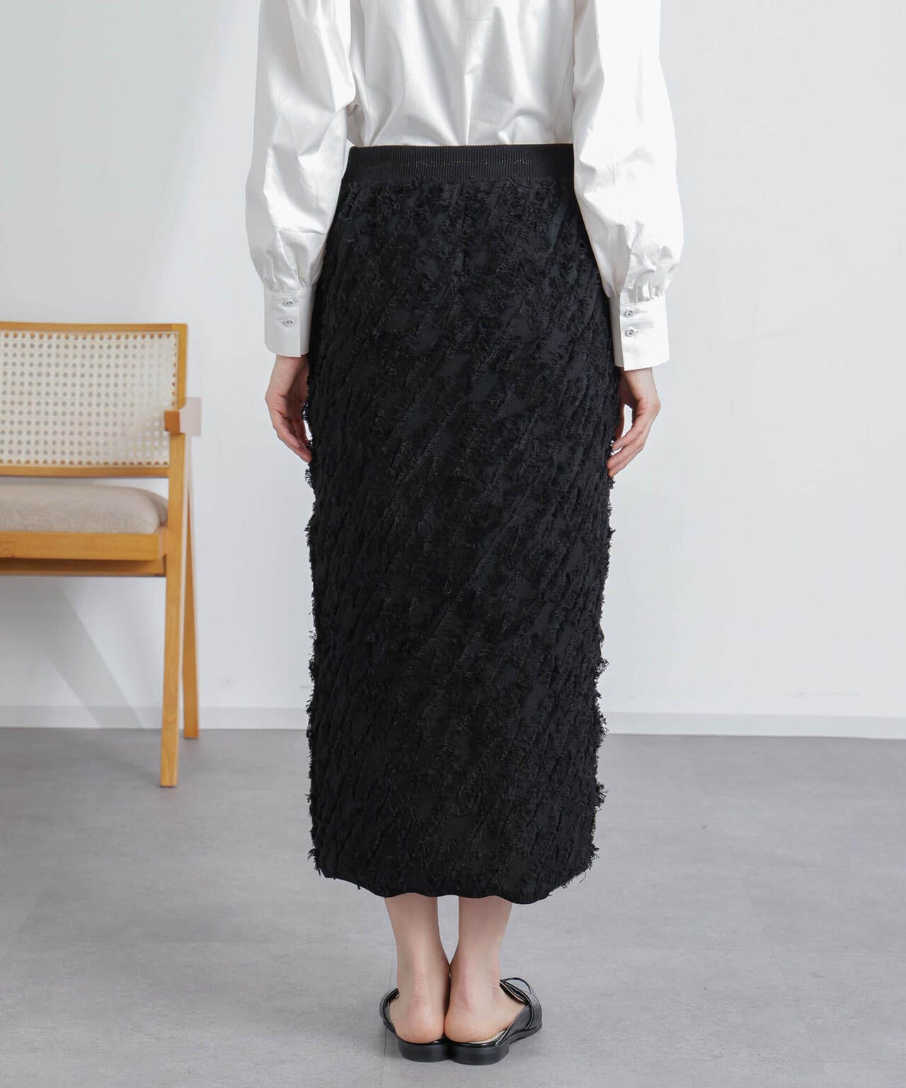 フリンジニットスカート(セットアップ可) 6694130303