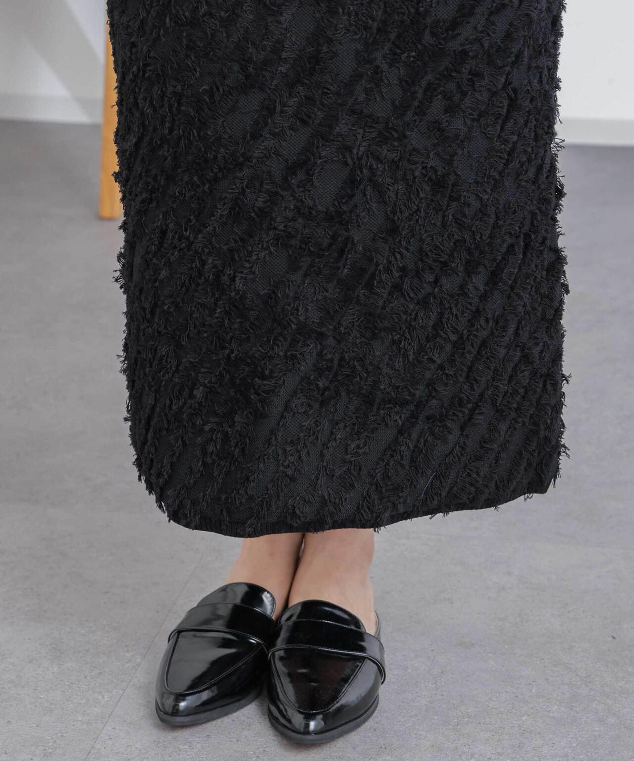 フリンジニットスカート(セットアップ可) 6694130303