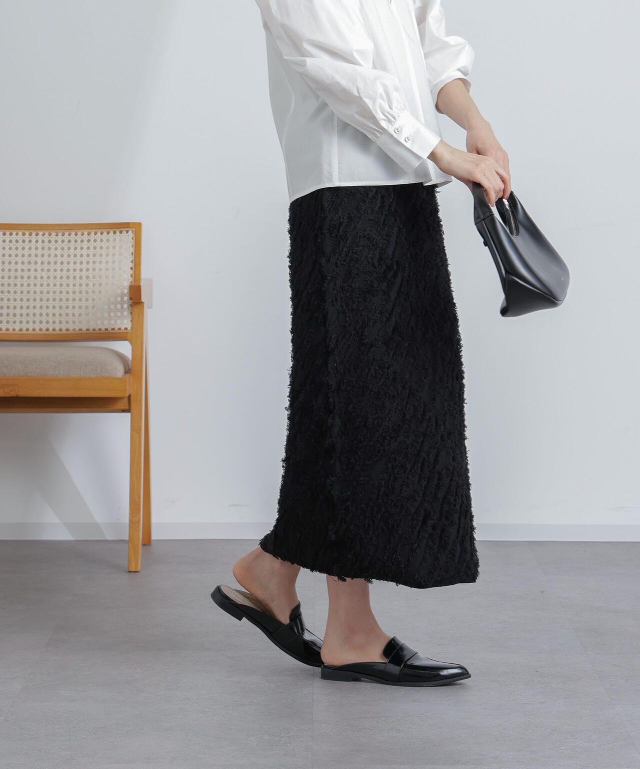 フリンジニットスカート(セットアップ可) 6694130303